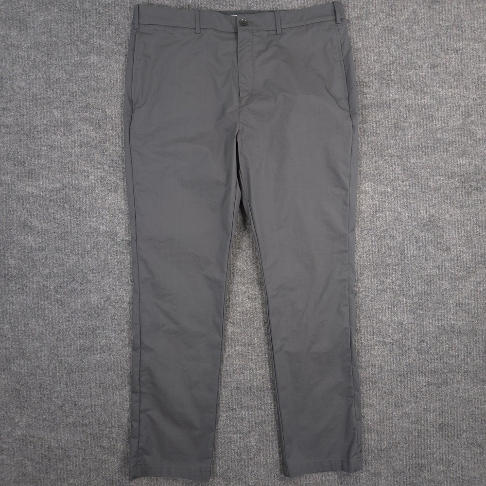 Hill City Everyday Tech Pants Mens 38X32 Gray Chino Performance Golf Casual